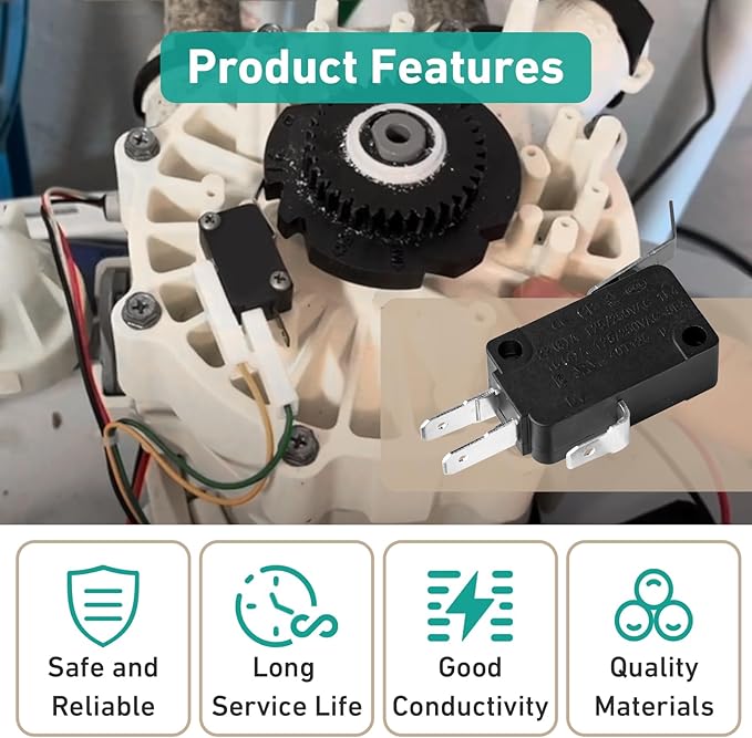 7305150 Water Softener Rotor Position Switch Compatible with GE Kenmore Softener 7030705 7030713 9001800 WS21X10003 Models(Black)