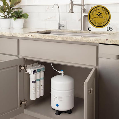 Brondell Reverse Osmosis Replacement Filter Set for Capella RO Water Filtration System, Activated Carbon Plus and Carbon Block Filters, 6 Months Filtration, RF-30