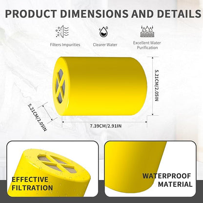 Replacement Filter Compatible with Afina Filtered Showerheads & Shower Filters (4Packs)