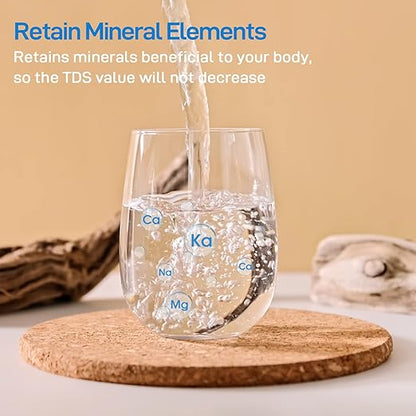 OM-CF02 Countertop Water Filter & OM-CF02 Replacement Filter, Reduces 99.99% Lead, Chlorine, Heavy Metals, Bad Taste & Odor (2 Filters Included)