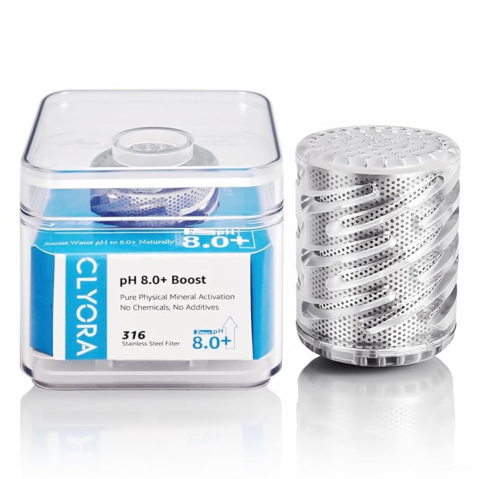 Alkaline Water Core, Converts Water to pH 8.0-9.5 AlkalineWater, Adds Essential Minerals for Enhanced Hydration, Converts 40 Gallons