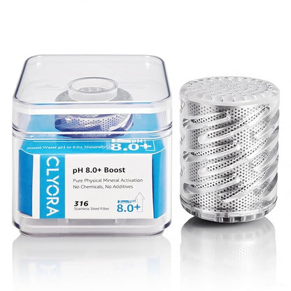 Alkaline Water Core, Converts Water to pH 8.0-9.5 AlkalineWater, Adds Essential Minerals for Enhanced Hydration, Converts 40 Gallons