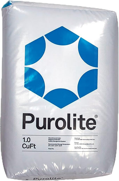 Purolite C100E New High Efficiency Resin from AFWFilters. Replacement for Water Softener 1 Cu Ft Bag with hardness test and resin change instructions by AFWFilters included!