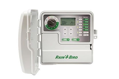 Rain Bird SST600OUT Simple-to-Set Indoor/Outdoor Sprinkler/Irrigation Timer/Controller, 6-Zone/Station (This New/Improved Model Replaces SST600O),Gray/Green