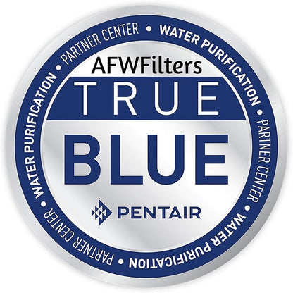 AFWFilters 1 Cubic Foot (32k) Whole Home Water Softener with High Capacity Resin, 3/4" Plastic MNPT Connection, and Blue Tanks