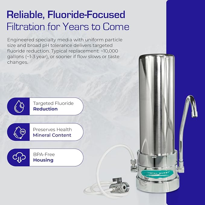 Fluoride Countertop Water Filter System