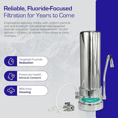Fluoride Countertop Water Filter System