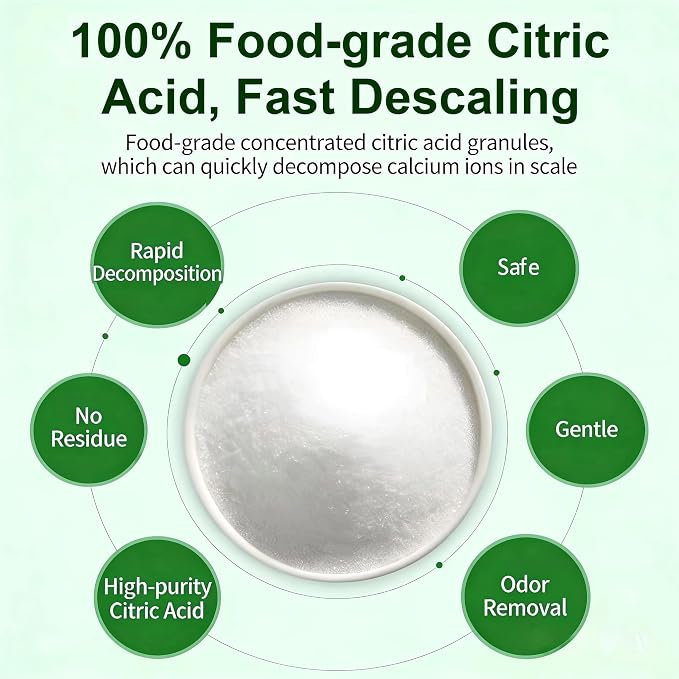 Truey Citric Acid Descaling Agent,Individually Wrapped Descaler(10 packs) | Food Grade Concentrated Powder, Individually Wrapped Descalers for Kettles, household cleaner