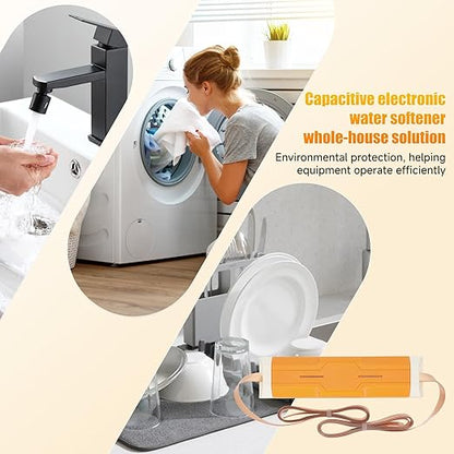 Capacitive Electronic Water Descaler with No-Salt Softener System is The Perfect Whole House Solution,Compatible with Pipes Up to 1Inch Model CWD24,Effectively Reducing Limescale and Mineral Deposits