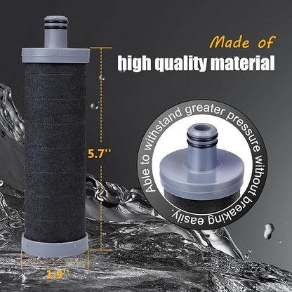 Carbon Shower Filter Cartridge 1PCS, Compatible with Shower Filter System, Reduces Chlorine, Heavy Metals & Impurities
