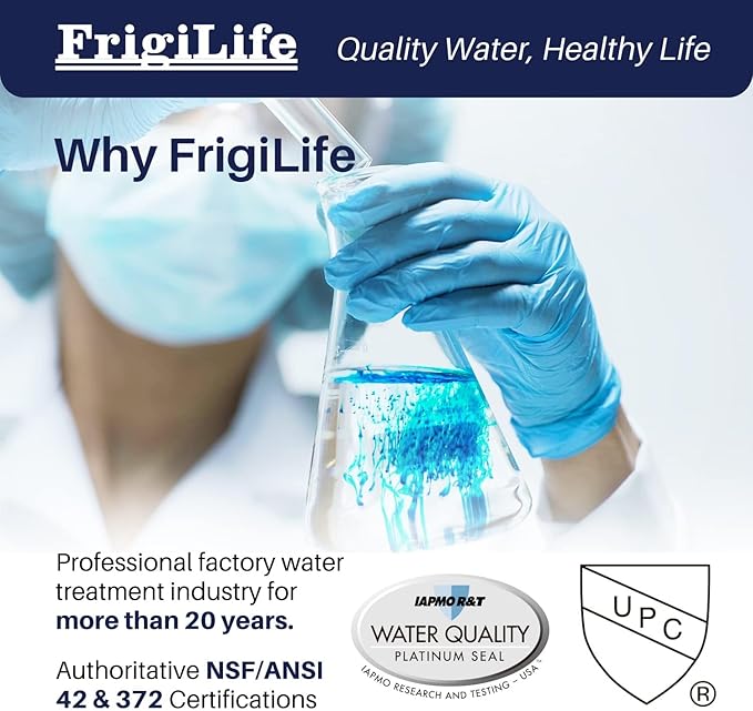 RWF5800A Refrigerator Water Filter Replacement for Frigidaire EPTWFU01 Pure Source Ultra II, Pure Source Ultra 2, EWF02, SCWFTCTO, CLCH128 GP006 DE022 and Pure Air Ultra 2 Air Filter 1 Combo