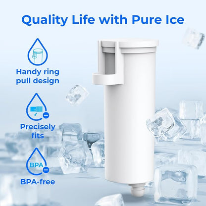 Waterdrop C33 Ice Maker Filter, Compatible with GE® Opal Ice Maker, 3 Pack | Replacement for GE® Profile Opal Nugget Ice Maker Filter, P4INKFILTR, with Ring Pull, NSF 42&372 Certified, 3 Pack