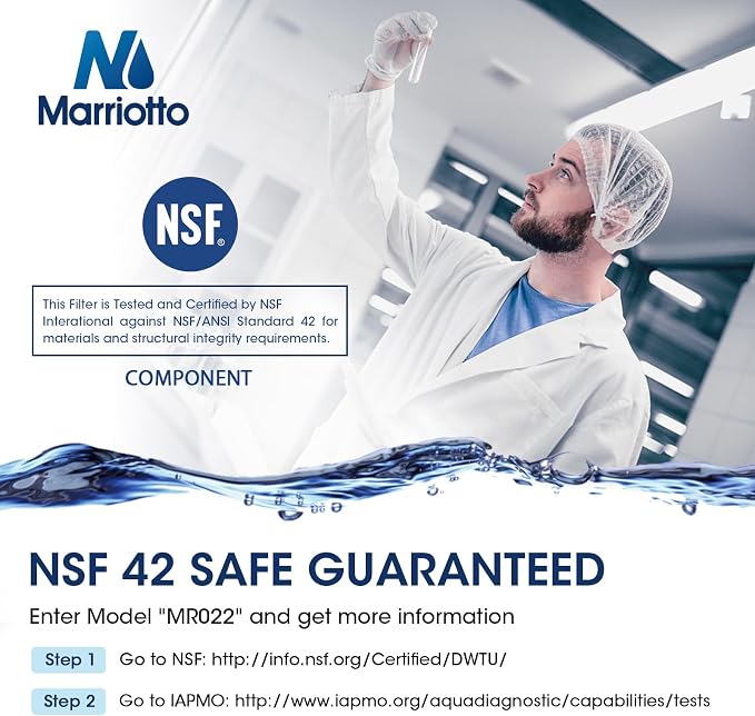 MARRIOTTO MR022 Water Filter Replacement, Compatible with Frigidaire EPTWFU01, EWF02, Pure Source Ultra II, 3 PACK