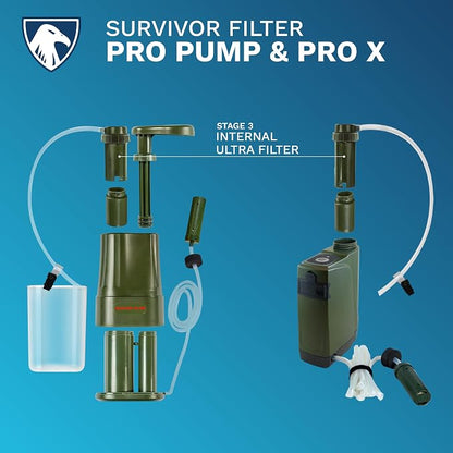 Survivor Filter - Internal Ultra Replacement Filter | USA Tested - Compatible with PRO & PRO X Portable Emergency Water Filter