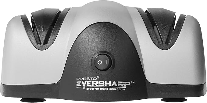 Presto 08800 EverSharp Electric Knife Sharpener,2-Stage System,Silver/Black (Pack of 4)