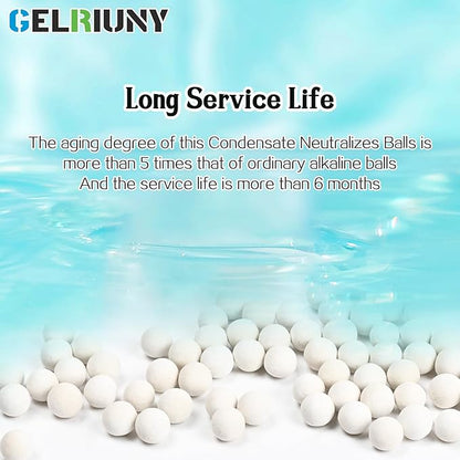 Condensate Neutralizer 16.5 lbs, 5-Packs, Acidic Condensate Neutralizer Pellets, 7-8mm Pellets for Water Heater Media Filter(5 Packs)
