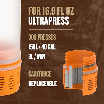 GRAYL UltraPress Replacement Purifier Cartridge - Orange