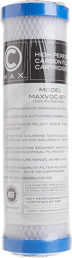 Watts MAXVOC-975RV 0.5 Micron Filter Cartridge