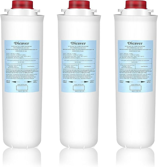 51300C Filters, Replacement for Elkay 51300C EWF3000 Filter By NSF/ANSI 42 Certified,Compatible with Ezh2o Filter Replacement Bottle Stations, High Capacity 3000 Gallon (No Chip) 3 Packs