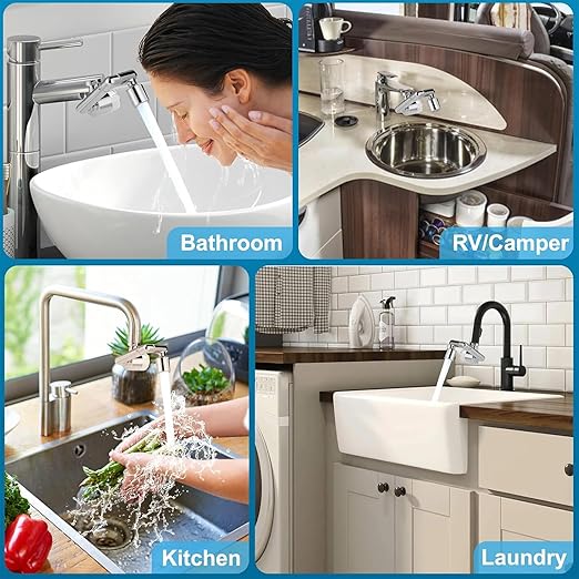 8 PCS Faucet Filter Cartridge Replacement for Kitchen & Bathroom Sink, 4 PP Cotton Fiber 4 Carbon Fiber for Faucet Extender Improve Water Conditions Removes Chlorine Fluoride Heavy Metal