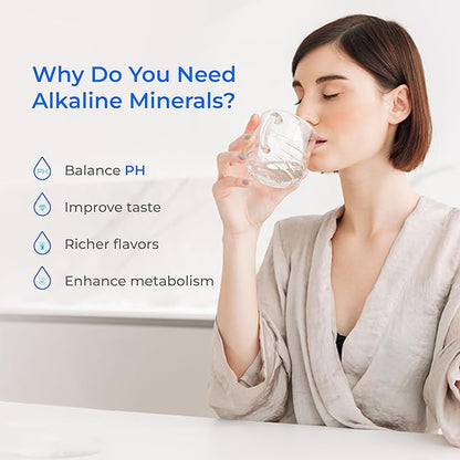 Waterdrop ALK16-RF Filter, NSF/ANSI 372 Certified, Replacement for ALK16 𝐀𝐥𝐤𝐚𝐥𝐢𝐧𝐞 Water Filter System, 12-month Lifetime