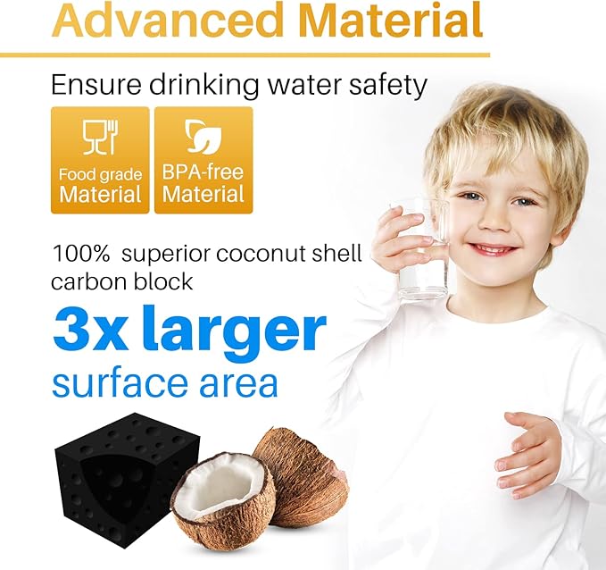ICEPURE ADQ747935 Refrigerator Water Filter and Air Filter Replacement for LG ® LT1000P®,MDJ64844601, Kenmore Elite 9980, ADQ74793501 LT1000PC ® ADQ74793502, LMXS28626S, LFXS26973S, LT120F®, 3PACK
