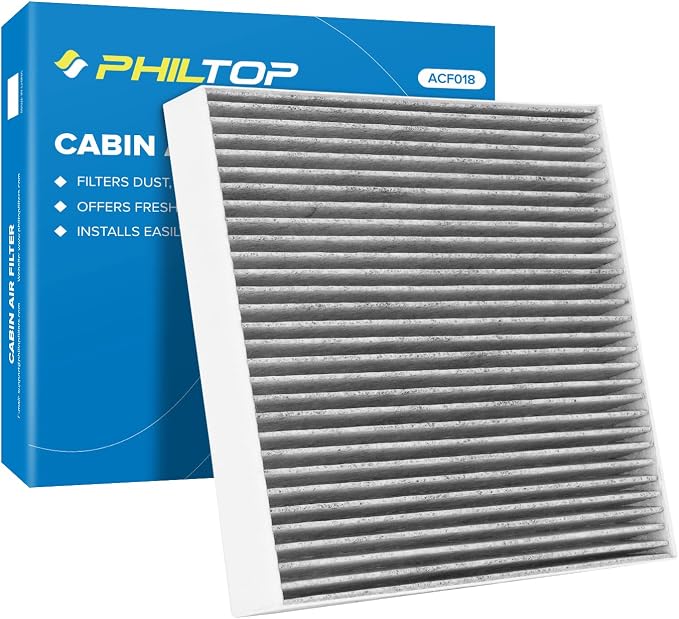 PHILTOP HEPA Cabin Air Filter w/Activated Carbon, Compatible with CF11809 Chevrolet Silverado 1500, Silverado 2500 HD, Tahoe, Suburban, Silverado 1500 LD, Silverado 3500 HD, Suburban 3500 HD
