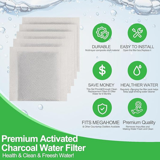 Altozor® 18 Pack of Countertop Distillers Water Filters Replacement Compatible with Megahome and CO-Z Other Countertop Distillers