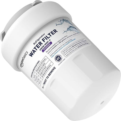 Amazon Basics Replacement Water Filter Cartridge Compatible with GE MWF Refrigerator, Easy to Install, NSF/ANSI 42 Certified, Reduces Lead, 1-Pack