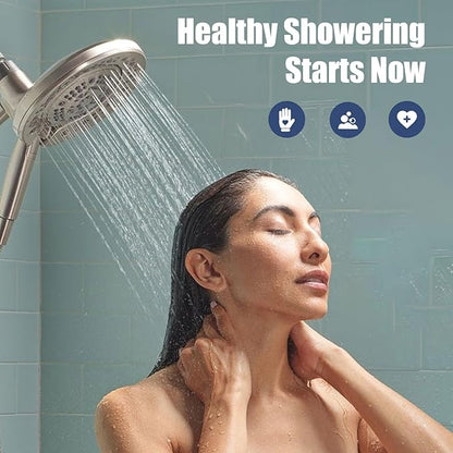 4Pcs Replacement Handheld Shower Head Filters, Compatible with Cobbe Handheld Shower Head, Hard Water Softens Beads - Removes Chlorine - Reduces Itchy - Dry Skin.