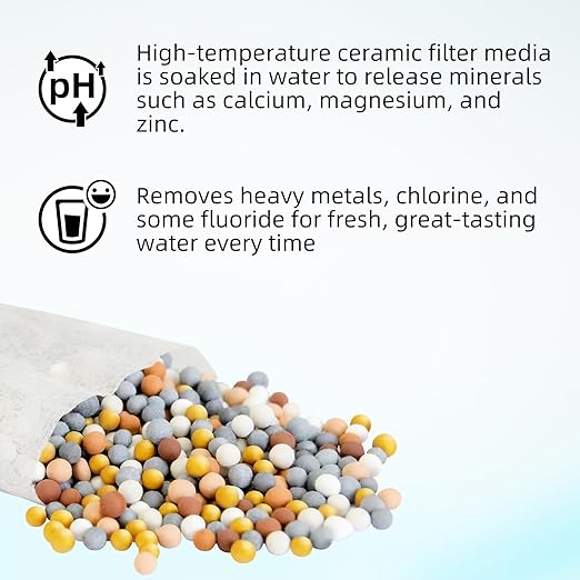 Filterelated Alkaline Water Filter Pouch 30g, Raise pH to 9+, BPA-Free SGS Tested, Portable Water Filter for Home, Camping, Travel, Office, Long-Lasting 105 litres / 28 Gallons(3-Pack)