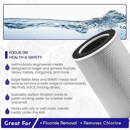 Fluoride Under Sink Water Filter System | Double | Crystal Quest