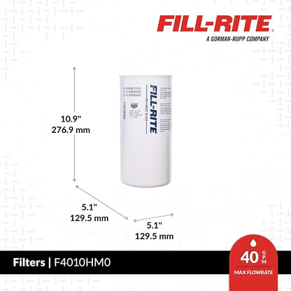 Fill-Rite F4010HM0 1½" - 16 UNF 40 GPM (151 LPM) 10 Micron Water Detecting Spin-On Fuel Filter