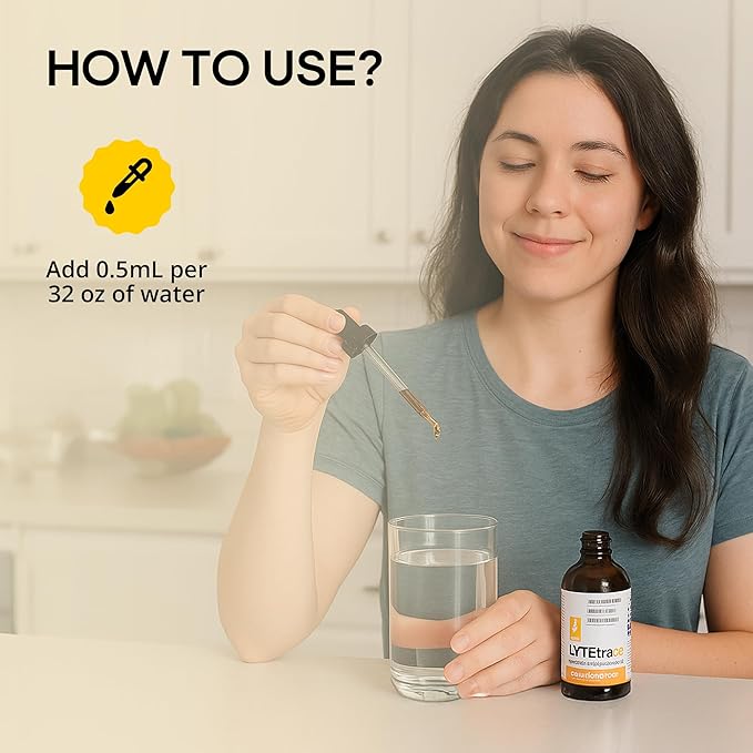 LyteLine Trace Mineral Drops 100ml x 200 Servings - Max-Absorption Ionic Natural Low Sodium Trace Minerals Concentrate to Balance the Body's pH - Non-GMO, Vegan, Kosher, and Keto Friendly