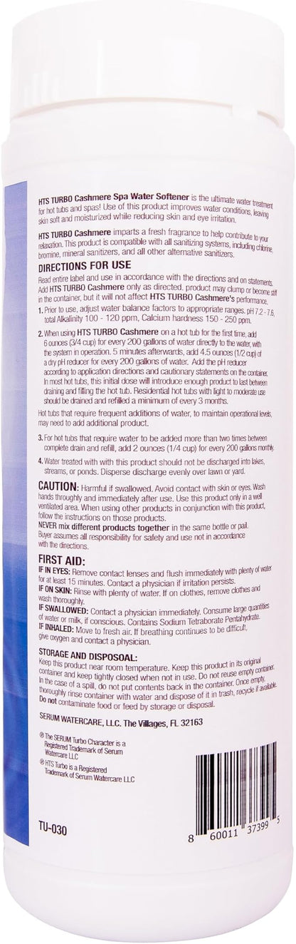 Spa Water Softener for Hot Tubs - 1.5 lb Made in USA | Fast-Dissolving Powder for Silky Smooth Water | Hot Tub Spa Softener Additive Compatible with Chlorine, Bromine, Mineral, Biguanide