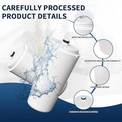 Shower Water Filter Cartridge - Compatible with Aquasana AQ-4100/4125/4105 Models (2 Packs)