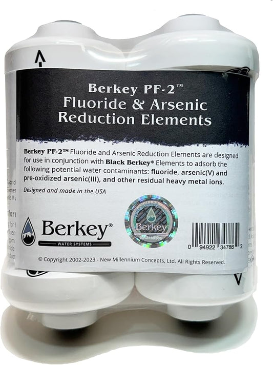 Berkey Authentic Berkey PF-2 Fluoride and Arsenic Reduction Elements (Set of 2 Elements)