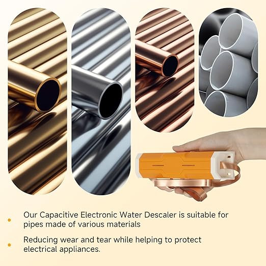 Capacitive Electronic Water Descaler with No-Salt Softener System is The Perfect Whole House Solution,Compatible with Pipes Up to 1Inch Model CWD24,Effectively Reducing Limescale and Mineral Deposits