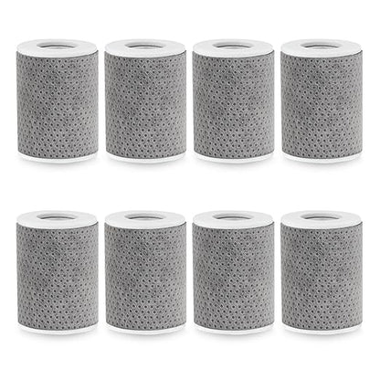 8 PCS Faucet Filter Cartridge Replacement for Kitchen & Bathroom Sink, 8 Carbon Fiber for Faucet Extender Improve Water Conditions Removes Chlorine Fluoride Heavy Metal