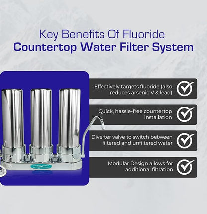 Fluoride Countertop Water Filter System