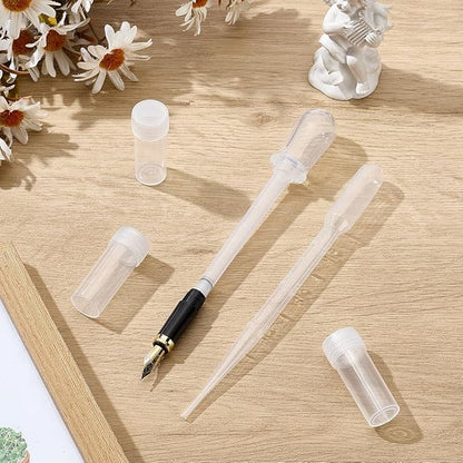 WEBEEDY 4 Pcs Fountain Pen Cleaning Kit for Standard Size Fountain Pens,New Efficient Pen Nibs Cleaner Kit Pens Ink Flush Tools and Accessories for Cleaning, 5.6mm