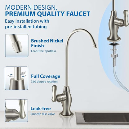 APEC Water Systems Ultimate RO-Hi Top Tier Supreme Certified High Output Fast Flow Ultra Safe Reverse Osmosis Drinking Water Filter System