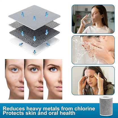 8 PCS Faucet Filter Cartridge Replacement for Kitchen & Bathroom Sink, 8 Carbon Fiber for Faucet Extender Improve Water Conditions Removes Chlorine Fluoride Heavy Metal