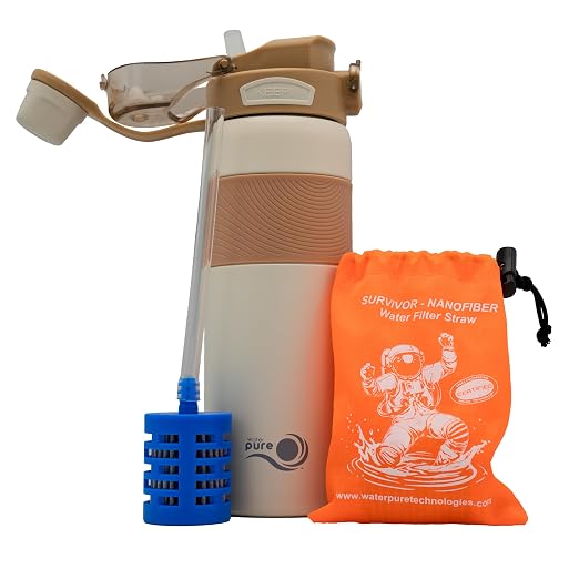 Survivor Nanofiber Fast Flow Filtered Water Bottle Earth