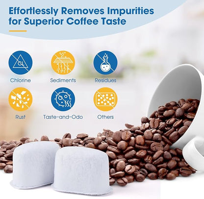 Keurig 2.0 Filter Replacement for K Duo, K200 K250 K350, K-Duo Essentials, K-Compact Single Serve Coffee Maker with Rear Reservoir Short Filter Holder and 12 Water Filter Refill Cartridges