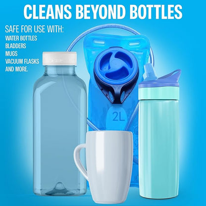 Sudstainables Water Bottle Cleaning Tablets – 36-Pack | Chlorine-Free & Odor-Control Formula | Water Bottle Cleaner, Flasks, Hydration Packs & Travel Mugs | Washer Tablets for Home, Hiking & Camping