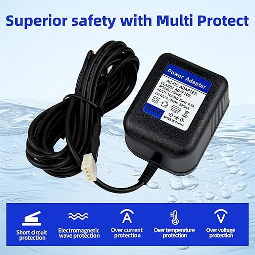 15VDC Soft Water Transformer Replace for Clack Water Softener Power Cord, for Water Solutions Clack Part V3186-06