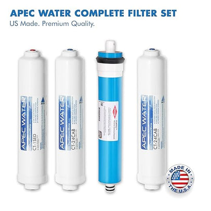 APEC Water Systems RO-CTOP-C Portable Countertop Reverse Osmosis Water Filter System with Case, Installation-Free, Fits Most Standard Faucet
