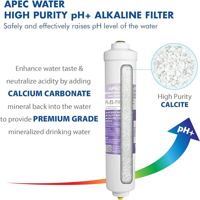 APEC 90 GPD Complete Replacement Filter Set for Ultimate Series Alkaline Reverse Osmosis Water Systems (Filter-MAX-PH)