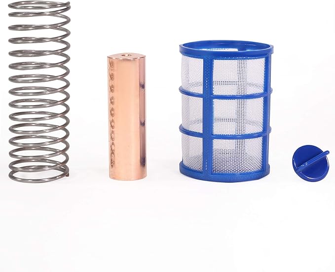 XtremepowerUS 90133 Reduces Chlorine Algae Purifier Pool Solar Ionizer Copper, Blue, Replacement Anodes Copper & Screen Basket Kit